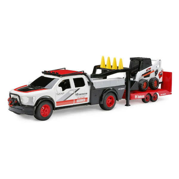 New Bright Freewheeling Ford Super Duty Truck & Bobcat Skid Steer Vehicle Playset (30 Pieces)