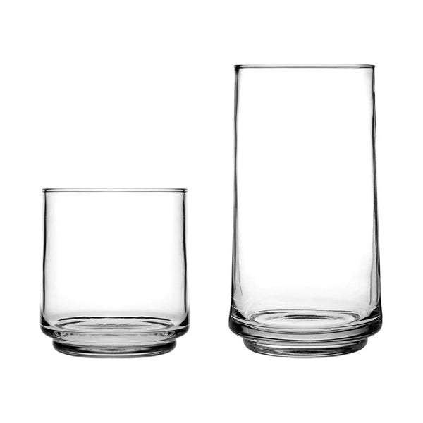 16 Piece Anchor Hocking Finlandia Drinking Glasses Set