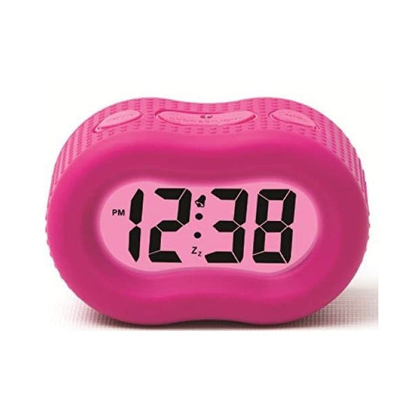 Large Display Rubber Digital LCD Alarm Clock