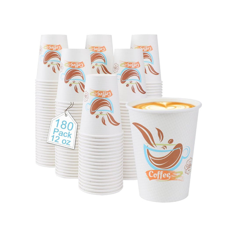 180-Pack 12 OZ Paper Cups