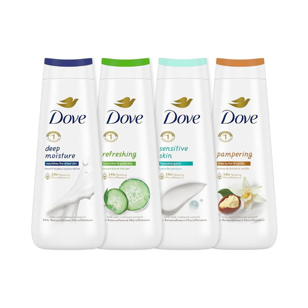 4 Bottles of Dove Body Wash Deep Moisture