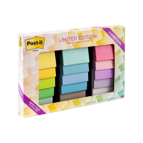 15-Pack Post-it Super Sticky Notes