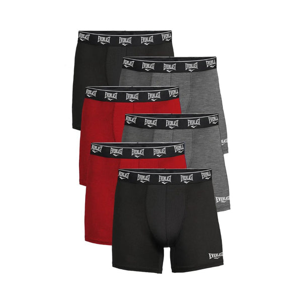 6-Pack Everlast Mens Boxer Briefs