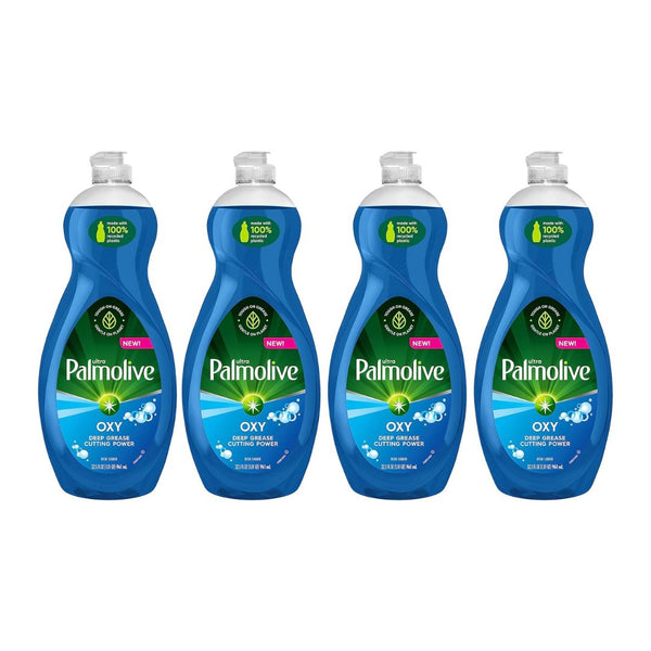 4 Bottles Of 32.5oz Palmolive Ultra Dish Soap Oxy Power Degreaser