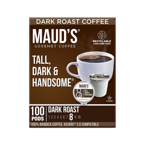 100 Maud's Dark Roast Coffee Pods