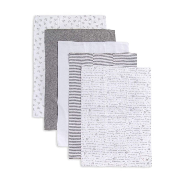 5 Burts Bees Baby Infant Burp Cloths