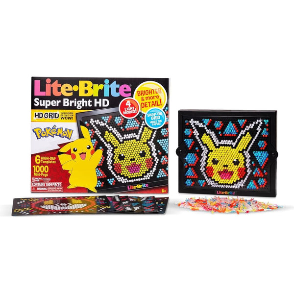 Lite-Brite Super Bright HD Retro Light-Up Screen - Pokemon Edition