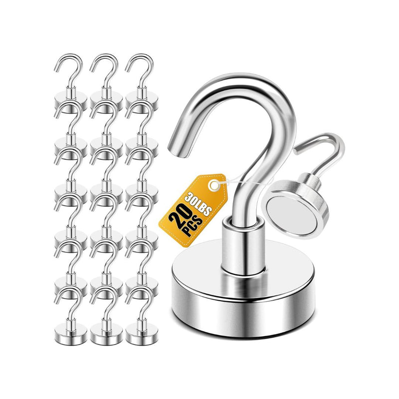 20-Pcs Heavy Duty Magnetic Hooks