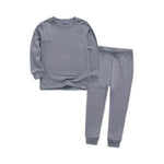 Aduoke Baby Schlafanzug Modal 2-teilig - Langarm Pyjama Set Lavendel