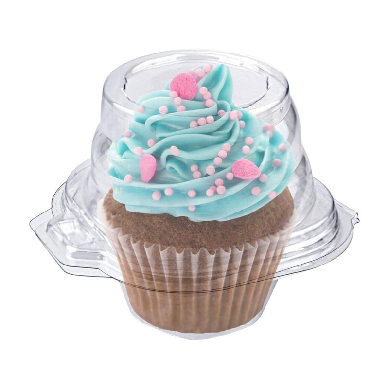 50-Count Individual Plastic Cupcake Containers