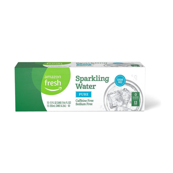 12 Cans of Amazon Fresh Sparkling Water