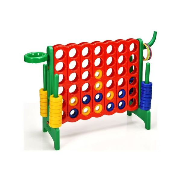 4-in-A Row Giant Game Set w/Basketball Hoop