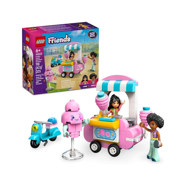 110-Pcs LEGO Friends Cotton Candy Stand And Scooter Building Set