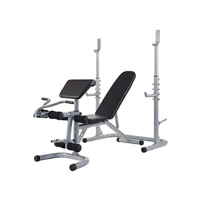 BalanceFrom Multifunctional Adjustable Workout Bench with Squat Rack