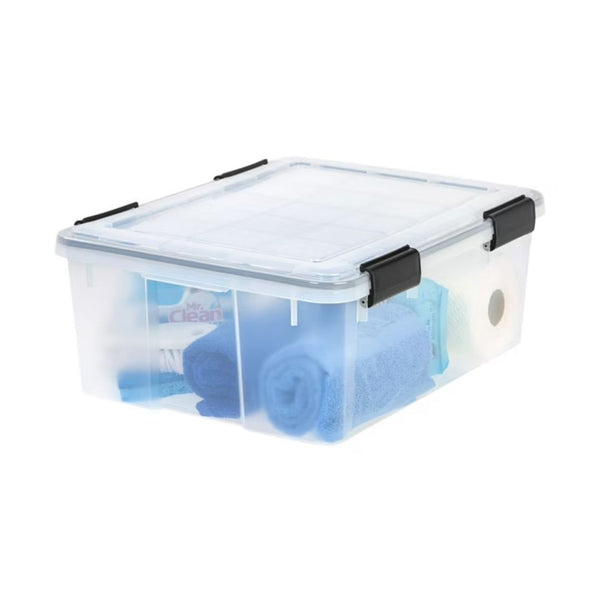 IRIS USA 30 Qt. Plastic Storage Bin with Sealed Lid