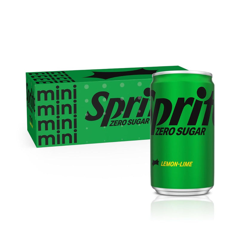 10 Cans of Sprite Zero Sugar Lemon Lime Diet Soda