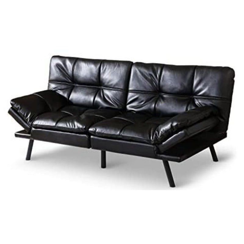 Faux Leather Futon Sofa Bed