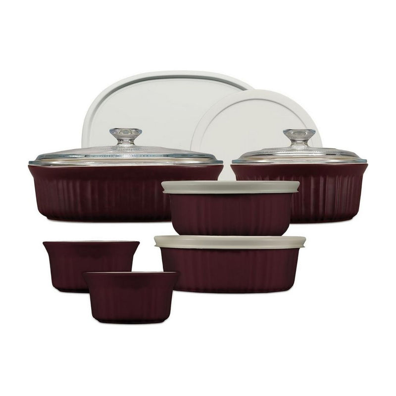 12-Piece CorningWare Ceramic Bakeware Set with Lids Set