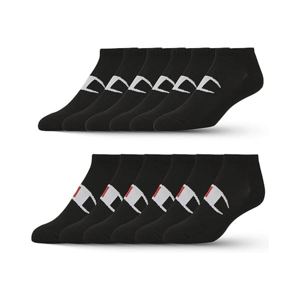 12 Pairs of Champion Boys & Girls Crew Low Cut No Show Ankle Quarter Socks
