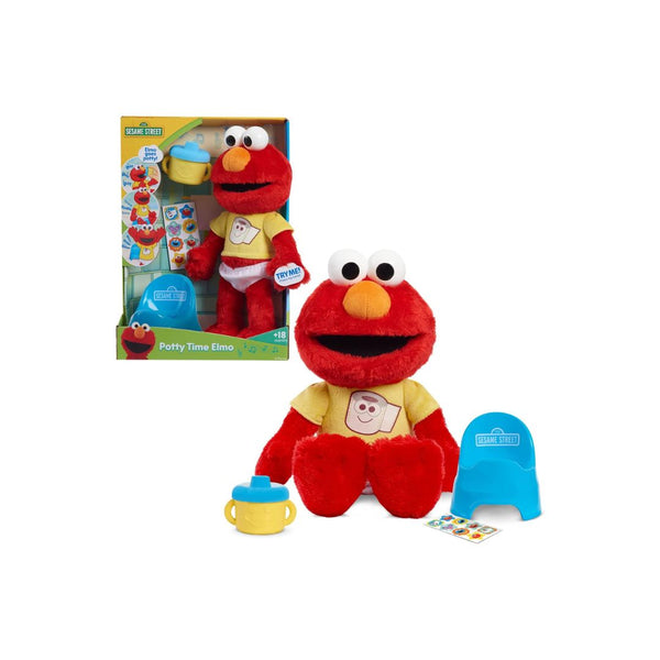 Just Play Sesame Street Potty Time Elmo 12-Inch Sustainable Plush