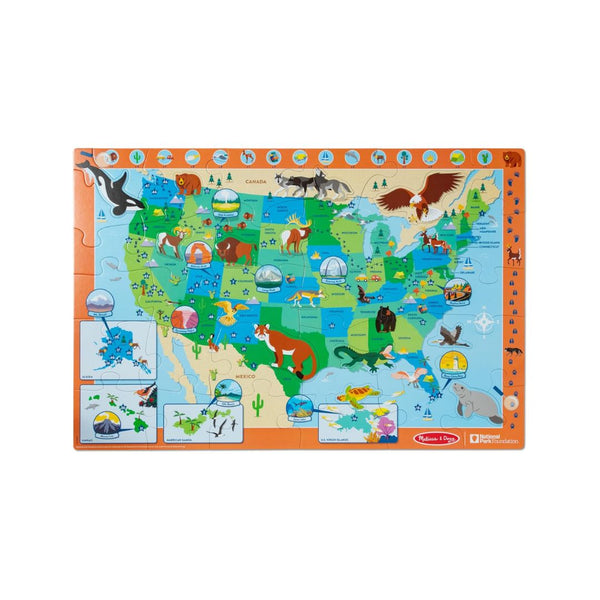 Melissa & Doug National Parks U.S.A. Map Floor Puzzle – 45 Pieces