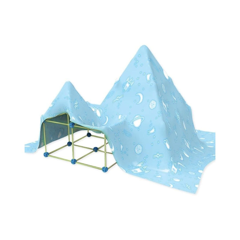 Glow Tent and Fort Building Set with 82 Pieces