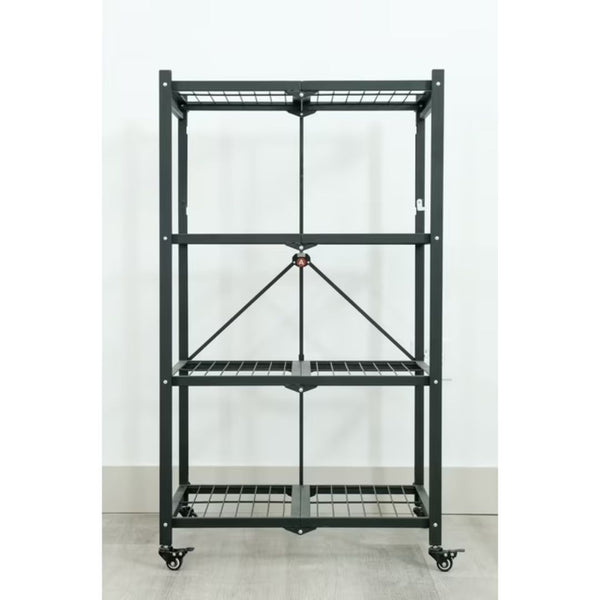 4 Tier Metal Storage Shelf with Wheels