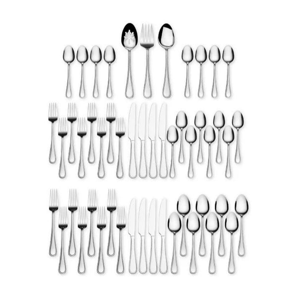 51-Pcs 18/0 Stainless Steel Adventure Flatware Set