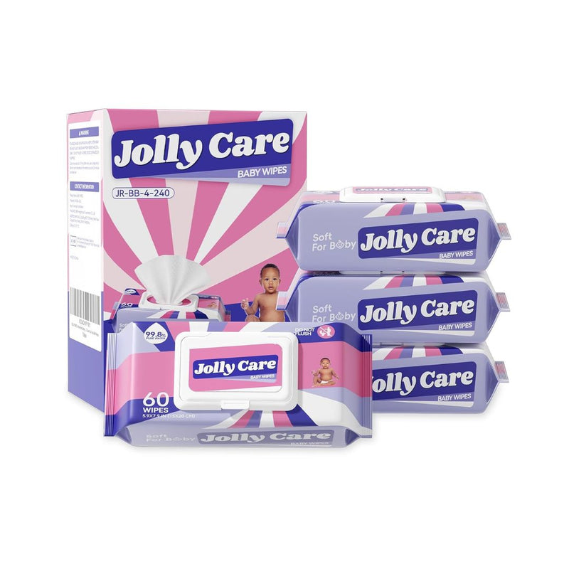 240-Count Jolly Care Unscented Baby Wipes