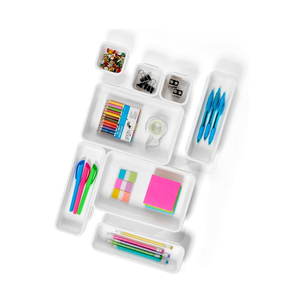 Madesmart 8-Piece Interlocking Drawer Organizer Set