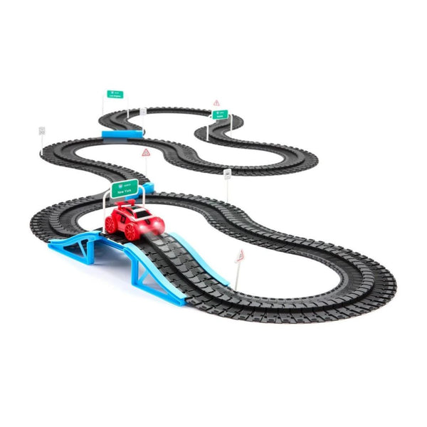 FAO Schwarz Build & Race Roadway 287-Piece Flex Track Set