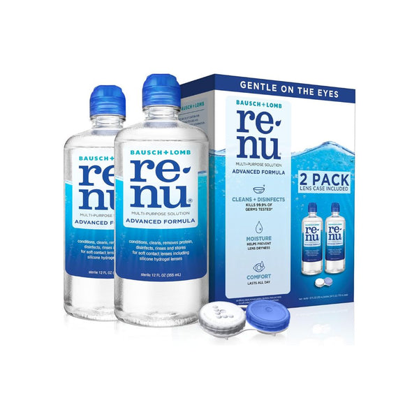 Pack of 2 Renu Contact Lens Solution Advanced Formula