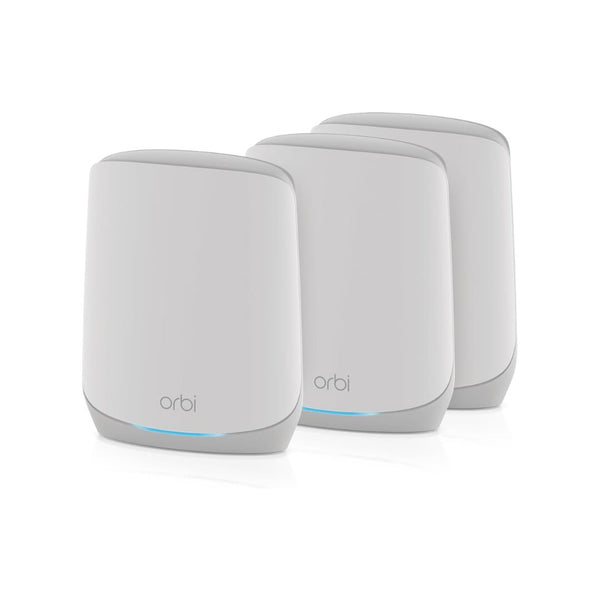 NETGEAR Orbi Whole Home Tri-Band WiFi 6 Mesh Network System – Router with 2 Satellite Extenders