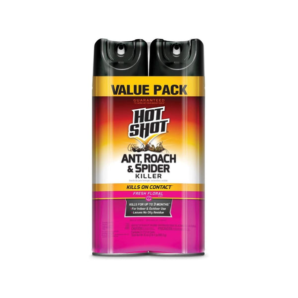 Pack of 2 Hot Shot Ant, Roach & Spider Killer