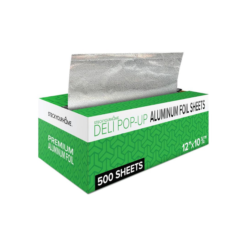 500 Count Pre-Cut Deli Aluminum Foil Sheets