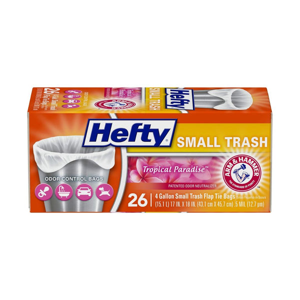 26 Hefty Flap Tie Trash Garbage Bags