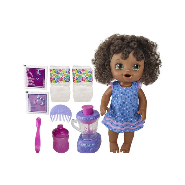 Baby Alive Magical Mixer Baby Doll Blueberry Blast with Blender Accessories