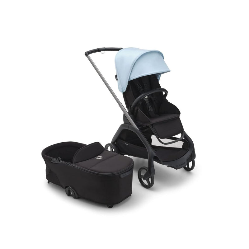 Bugaboo Dragonfly City Stroller with Full-Size Baby Bassinet and Toddler Seat