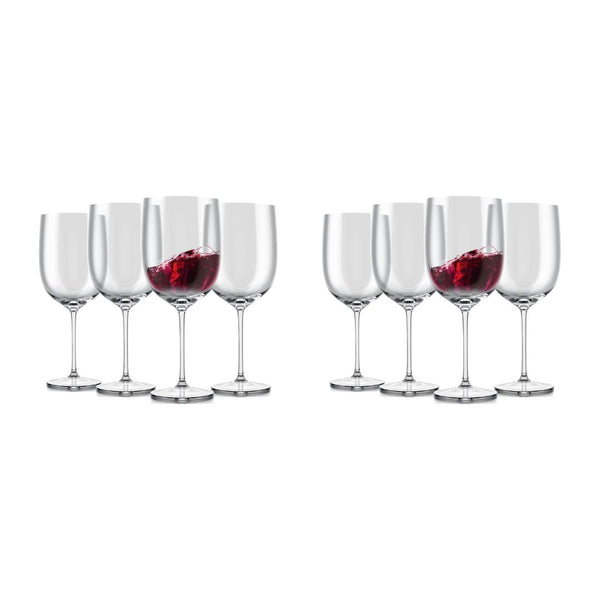 Set of 8 Elegant Unbreakable Wine Glasses