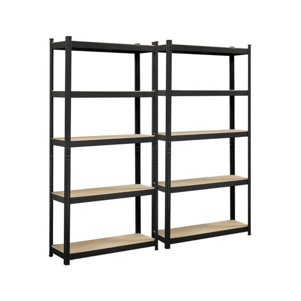 2-Pcs 5 Tiers Adjustable Storage Shelf Units for Garage