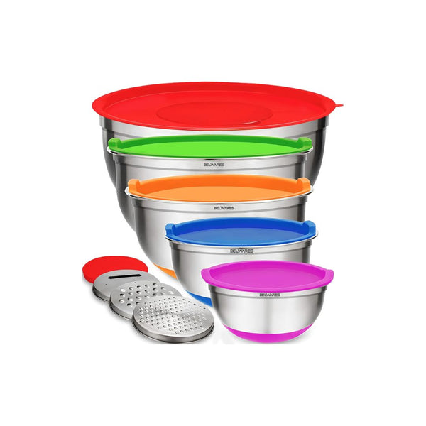 Set of 5 Mixing Bowls with Lids
