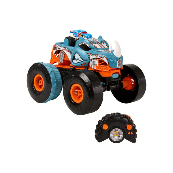 Hot Wheels Remote-Control Transforming Launcher Track Rhinomite Monster Truck