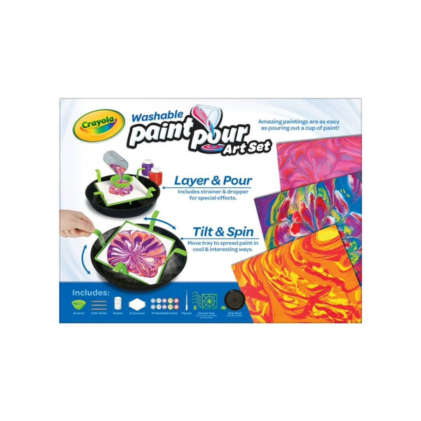 Crayola 20-Piece Washable Paint Pour Set