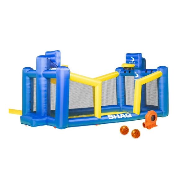 14' Shaq Constant Air Inflatable Basketball Court with Sprinkler and Pump