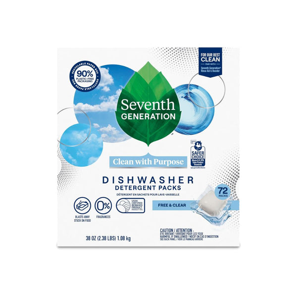72-Count Seventh Generation Dishwasher Detergent Packs