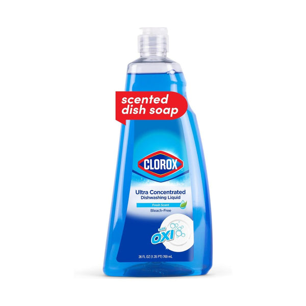 26 Fl Oz Bottle of Clorox Ultra Concentrated Dishwashing Liquid Dish Soap with Oxi