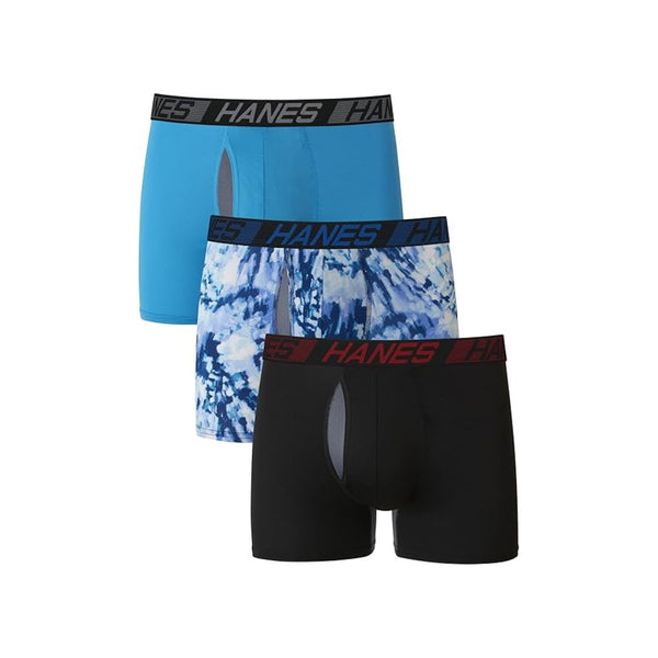 3 Pack Of Hanes Men's Total Support Pouch Boxer Briefs