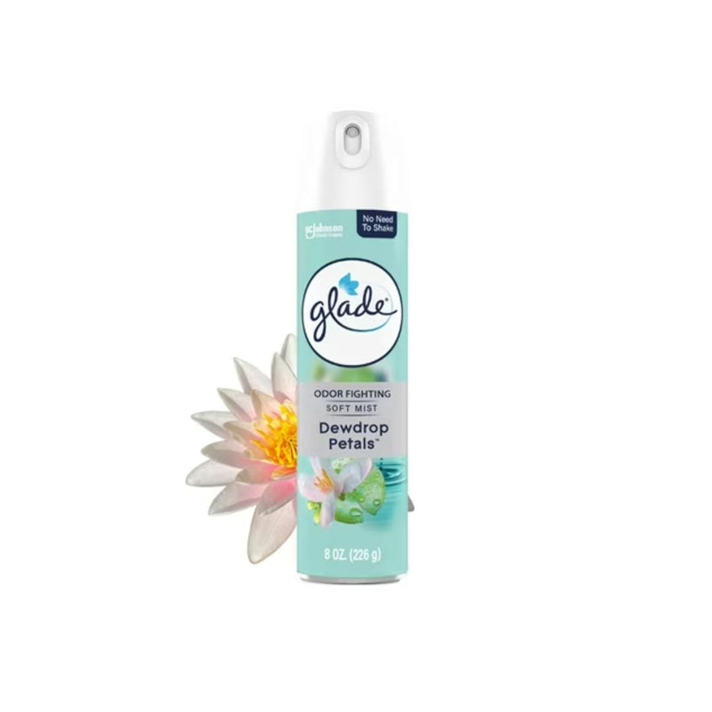 Glade Odor Fighting Soft Mist Air Freshener Room Spray, Dewdrop Petals + $1.50 Walmart Cash!