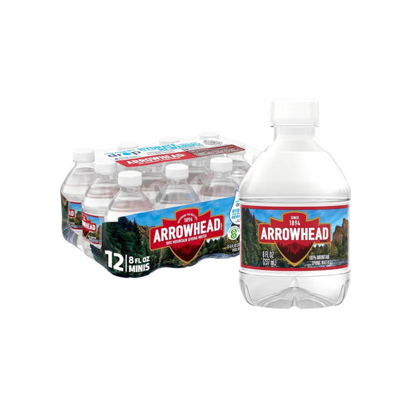 12 Bottles of 8 Fl Oz Arrowhead Mountain Spring Water