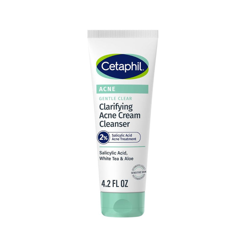 Cetaphil Gentle Clear Clarifying Acne Cream Cleanser with 2% Salicylic Acid